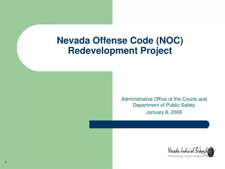 nevada offense code noc redevelopment project
