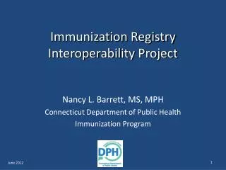 Immunization Registry Interoperability Project
