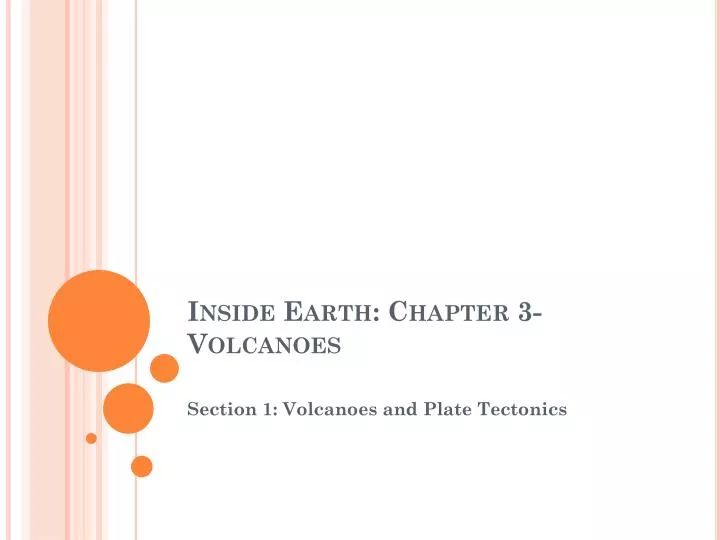 inside earth chapter 3 volcanoes