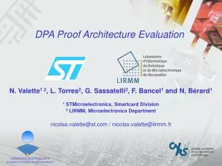 DPA Proof Architecture Evaluation