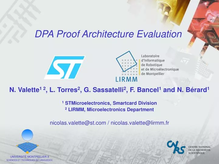 dpa proof architecture evaluation