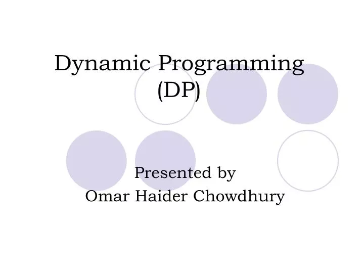 dynamic programming dp