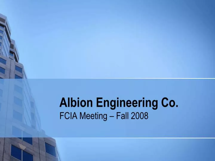 albion engineering co