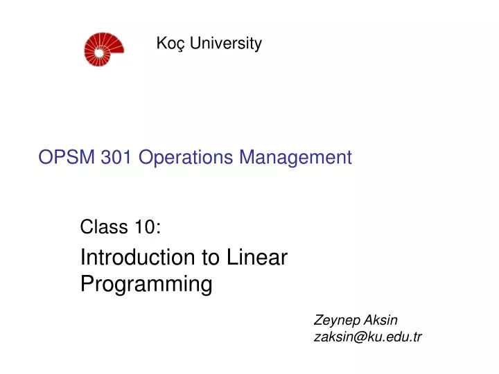 opsm 301 operations management