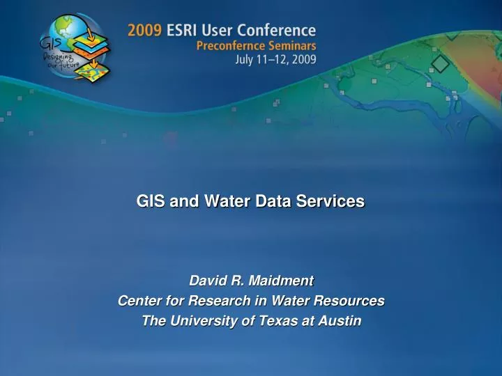 gis and water data services