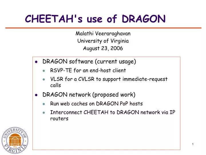 cheetah s use of dragon