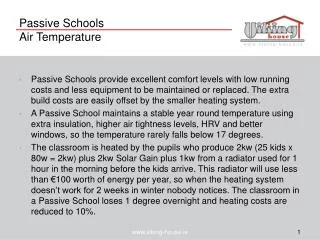 Passive Schools Air Temperature