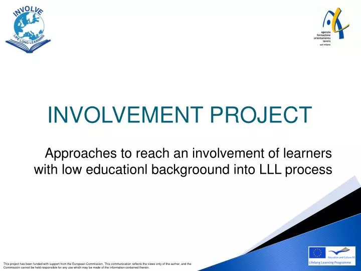 approaches to reach an involvement of learners with low educationl backgroound into lll process