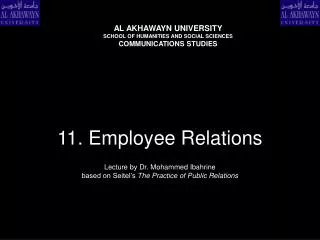11. Employee Relations