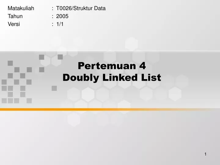 pertemuan 4 doubly linked list