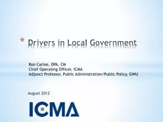 Drivers in Local Government