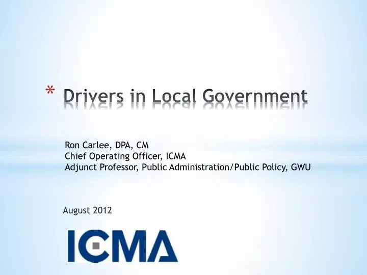 drivers in local government
