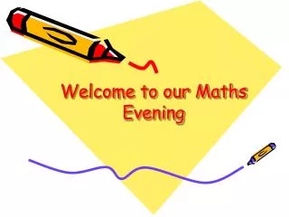 Welcome to our Maths Evening