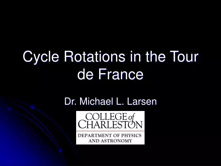 cycle rotations in the tour de france