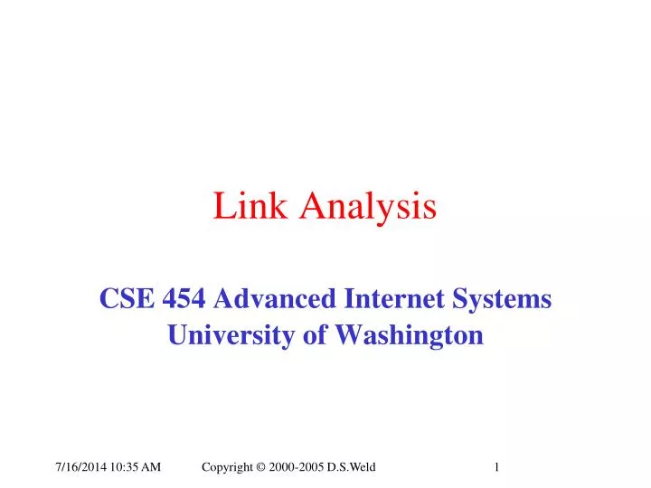 link analysis