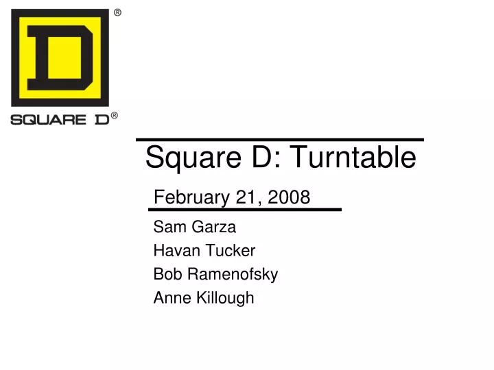 square d turntable february 21 2008
