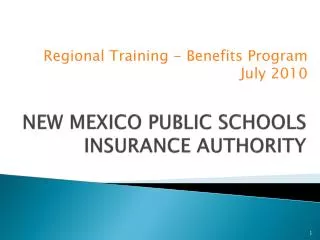NEW MEXICO PUBLIC SCHOOLS INSURANCE AUTHORITY