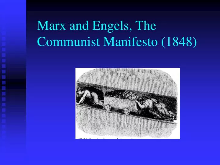 marx and engels the communist manifesto 1848