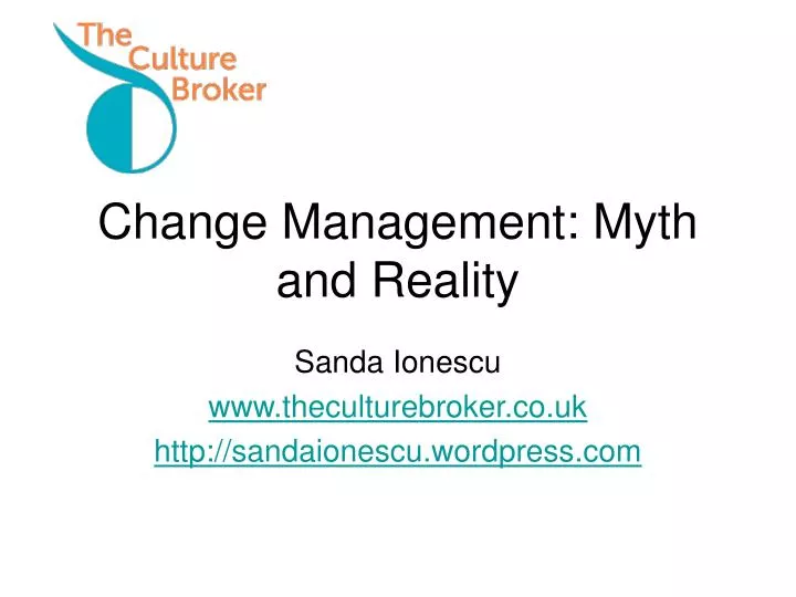 change management myth and reality