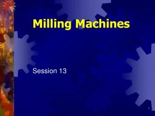 milling machines