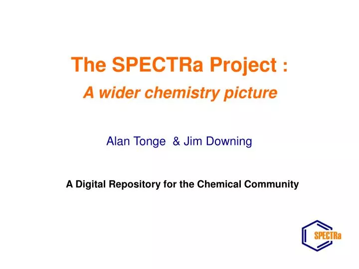 the spectra project a wider chemistry picture