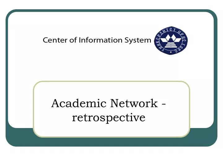 academic network retrospective