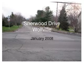Sherwood Drive Wolfville