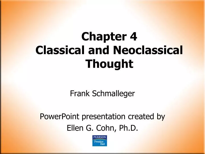 chapter 4 classical and neoclassical thought