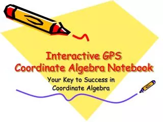 Interactive GPS Coordinate Algebra Notebook