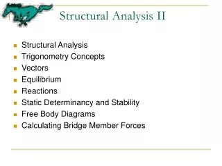 Structural Analysis II