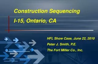 Construction Sequencing I-15, Ontario, CA