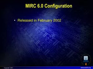 MIRC 6.0 Configuration