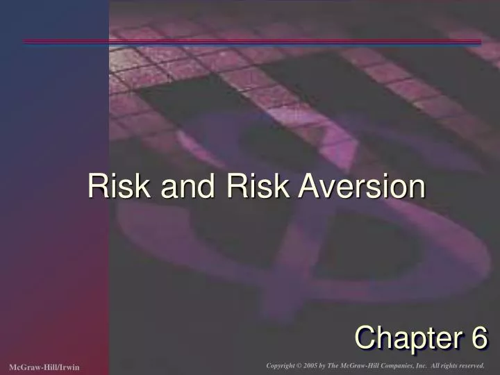 risk and risk aversion