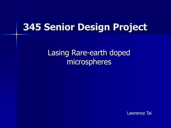 345 senior design project