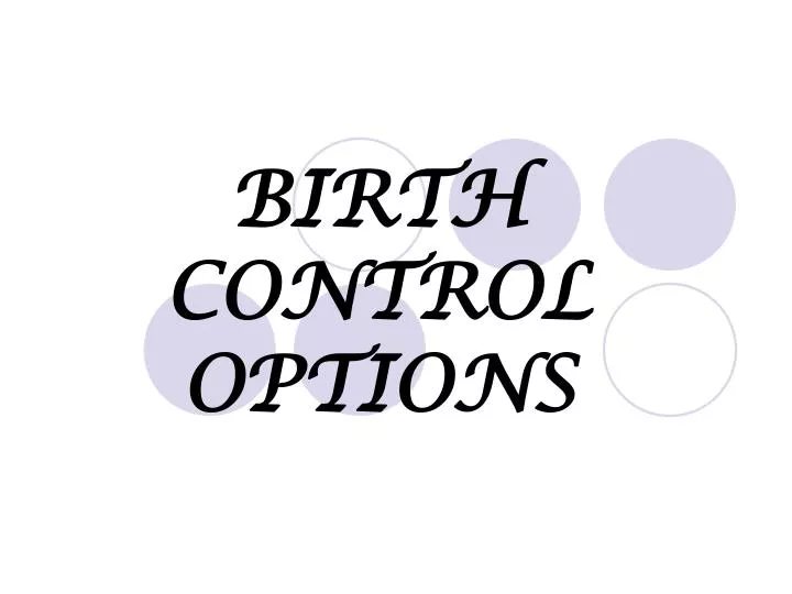 birth control options