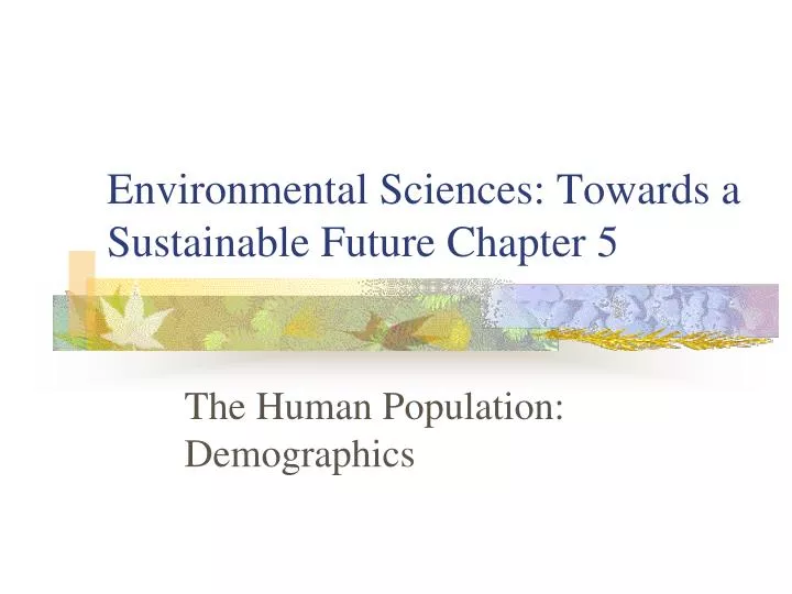 environmental sciences towards a sustainable future chapter 5