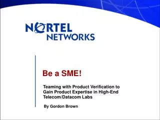 Be a SME!