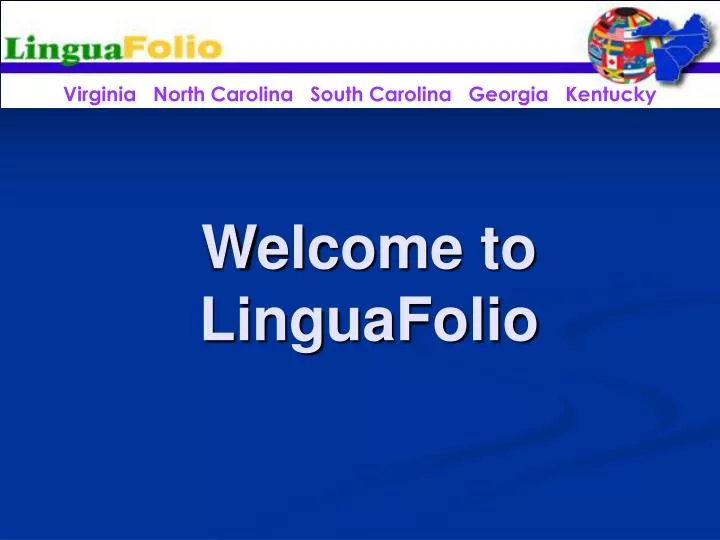 welcome to linguafolio