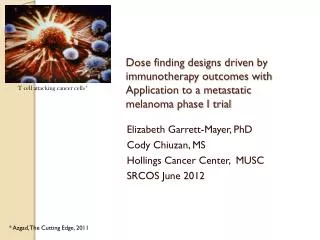 Elizabeth Garrett-Mayer, PhD Cody Chiuzan, MS Hollings Cancer Center, MUSC SRCOS June 2012