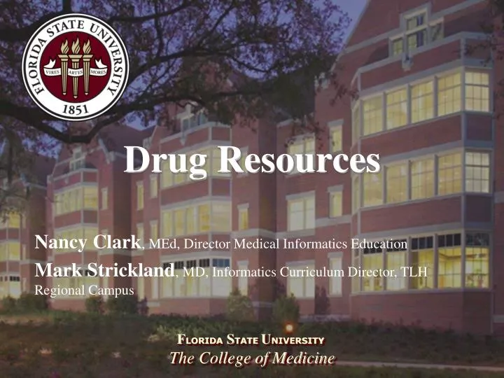 drug resources