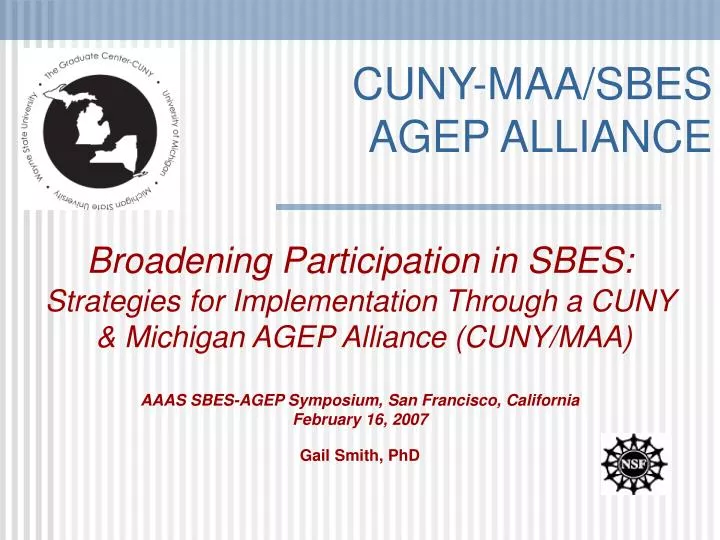 cuny maa sbes agep alliance