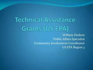 Technical Assistance Grants (US EPA)