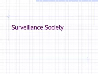 surveillance society