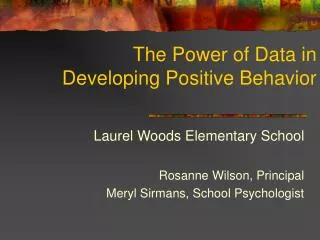 The Power of Data in Developing Positive Behavior