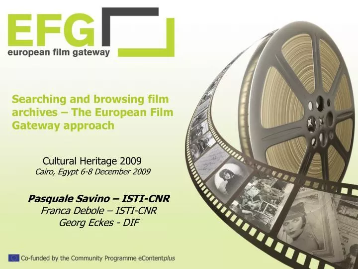 searching and browsing film archives the european film gateway approach