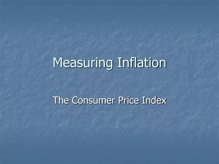 measuring inflation