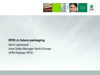 RFID in future packaging