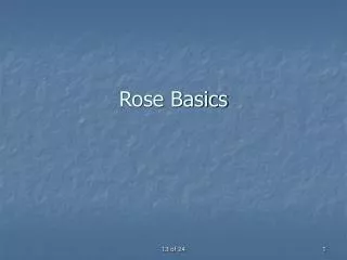 Rose Basics