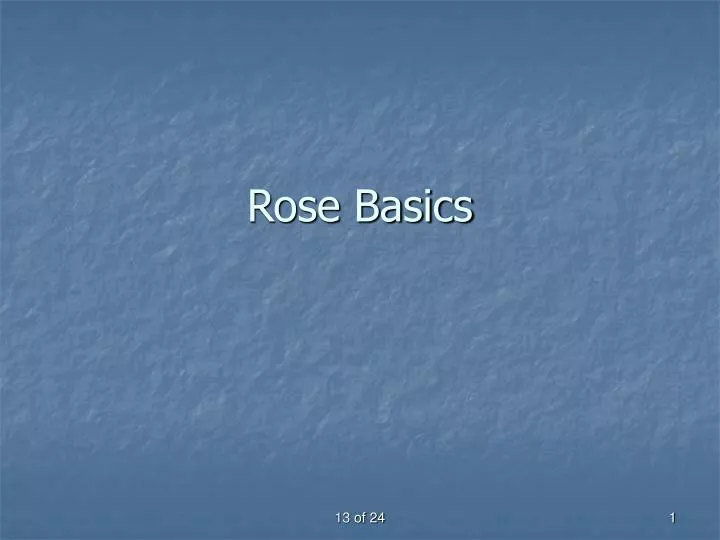 rose basics
