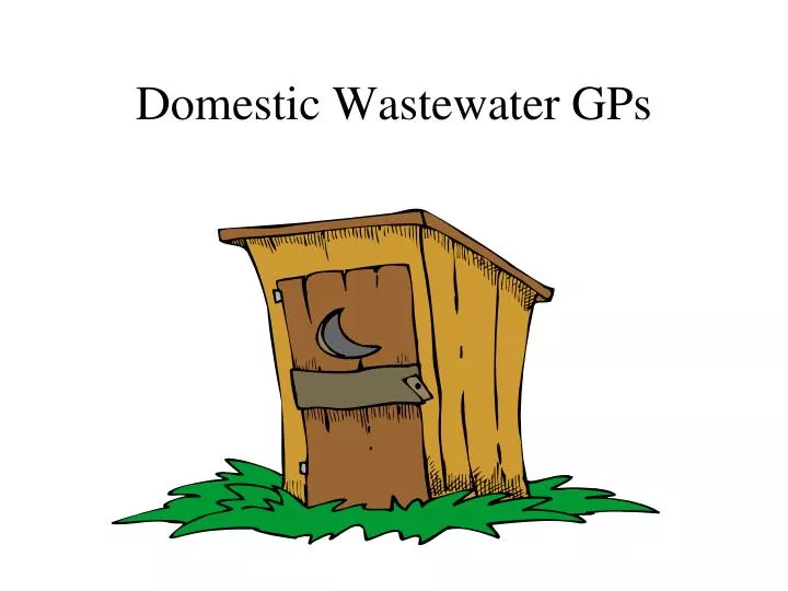 domestic wastewater gps